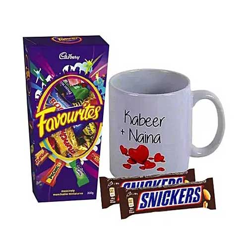 Personalised  Love Mug With Chocolates
